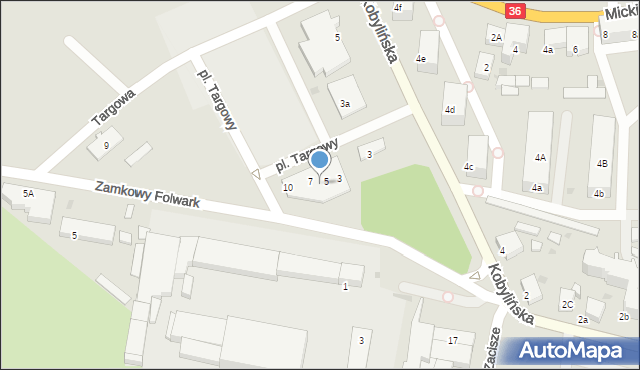 Krotoszyn, Plac Targowy, 6, mapa Krotoszyna