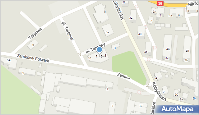 Krotoszyn, Plac Targowy, 6, mapa Krotoszyna