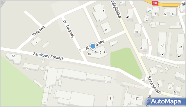 Krotoszyn, Plac Targowy, 8, mapa Krotoszyna