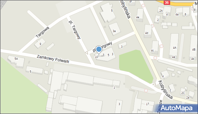Krotoszyn, Plac Targowy, 9, mapa Krotoszyna