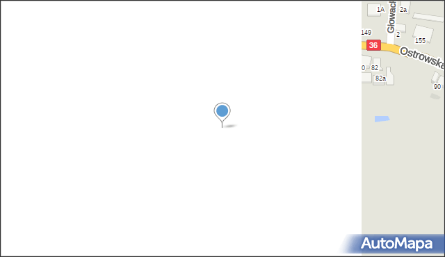 Krotoszyn, Planetarna, 6, mapa Krotoszyna