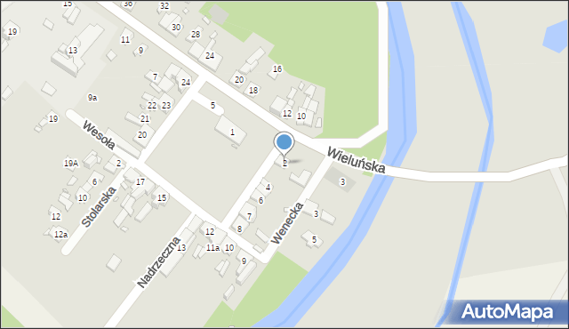 Krzepice, Plac Powstańców Śląskich, 2, mapa Krzepice