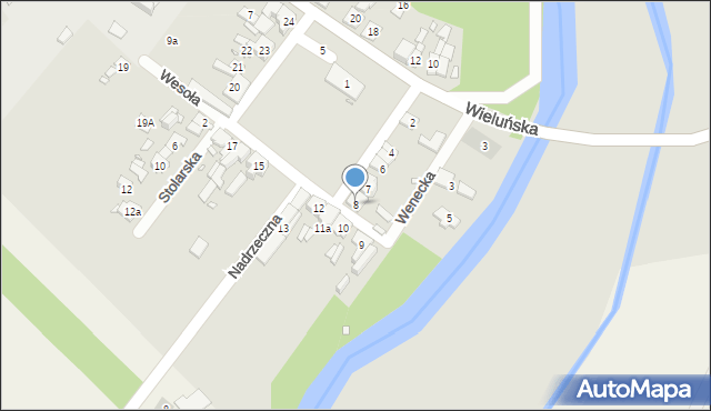 Krzepice, Plac Powstańców Śląskich, 8, mapa Krzepice