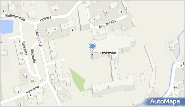 Krzeszów, Plac Jana Pawła II, 2, mapa Krzeszów