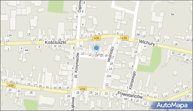 Książ Wielkopolski, Plac Kosynierów, 14, mapa Książ Wielkopolski