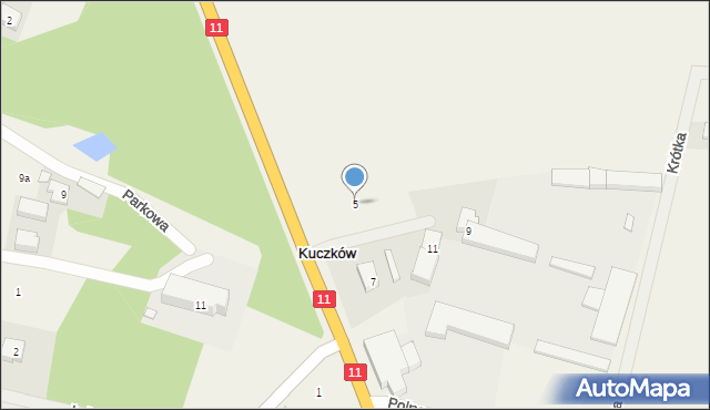 Kuczków, Pleszewska, 5, mapa Kuczków