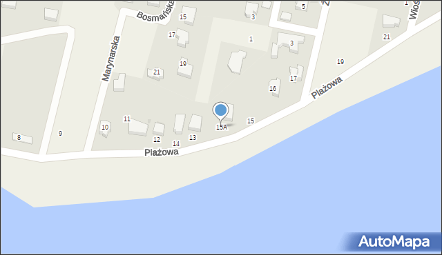 Kunice, Plażowa, 15A, mapa Kunice