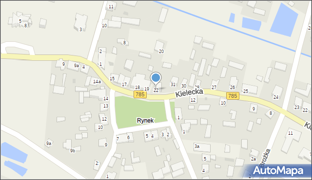 Kurzelów, Plac 1 Maja, 22, mapa Kurzelów