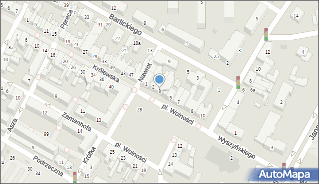 Kutno, Plac Wolności, 3, mapa Kutno