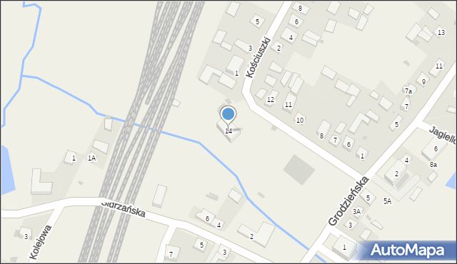 Kuźnica, Plac Tysiąclecia Państwa Polskiego, 14, mapa Kuźnica