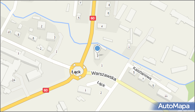 Łąck, Płocka, 2, mapa Łąck