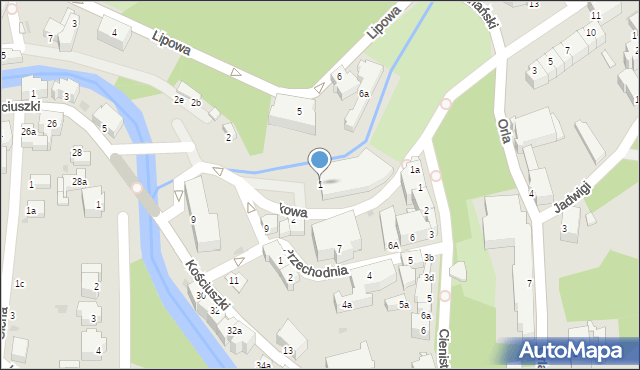 Lądek-Zdrój, Plac Skłodowskiej-Curie Marii, 1, mapa Lądek-Zdrój