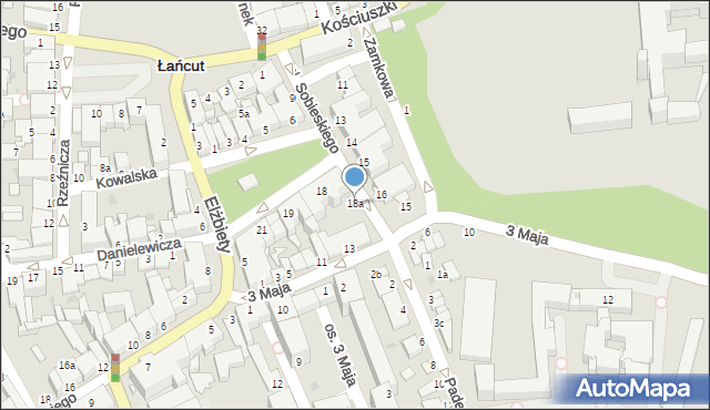 Łańcut, Plac Króla Jana III Sobieskiego, 18a, mapa Łańcut