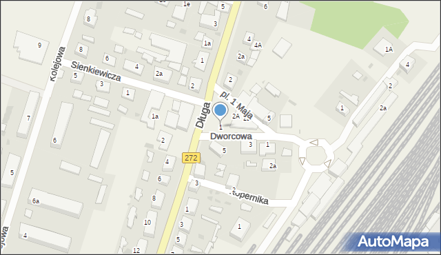 Laskowice, Plac 1 Maja, 1, mapa Laskowice