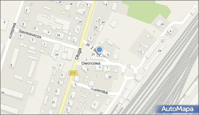 Laskowice, Plac 1 Maja, 2E, mapa Laskowice