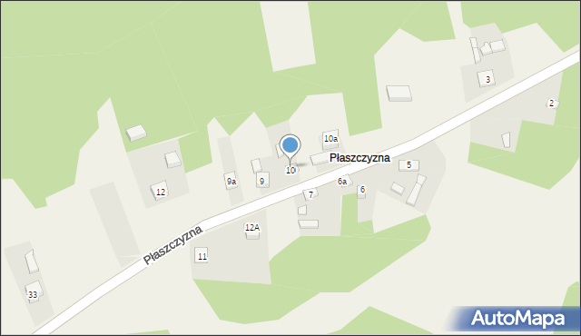 Łążek, Płaszczyzna, 8, mapa Łążek