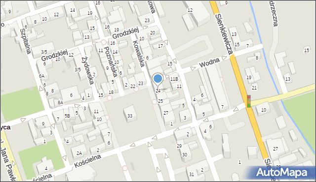 Łęczyca, Plac Kościuszki Tadeusza, gen., 24, mapa Łęczyca