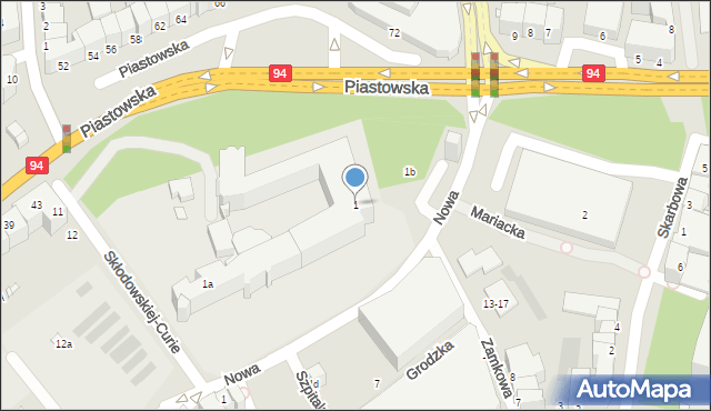 Legnica, Plac Zamkowy, 1, mapa Legnicy