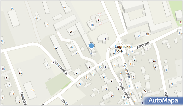 Legnickie Pole, Plac Henryka Pobożnego, 2, mapa Legnickie Pole