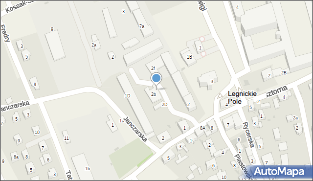 Legnickie Pole, Plac Henryka Pobożnego, 2C, mapa Legnickie Pole