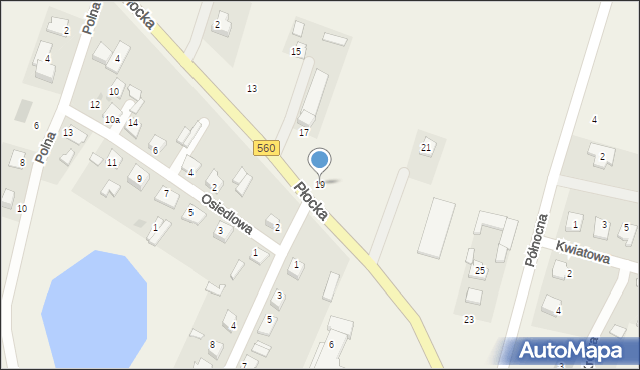 Lelice, Płocka, 19, mapa Lelice