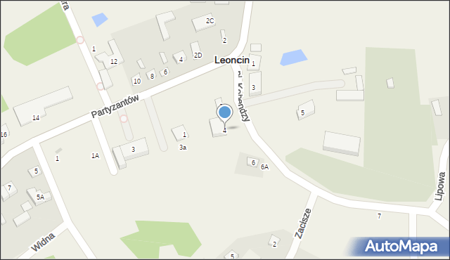 Leoncin, Plac Kobendzy Romana, 4, mapa Leoncin