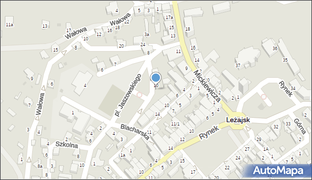 Leżajsk, Plac Jaszowskiego Rudolfa, 11, mapa Leżajsk
