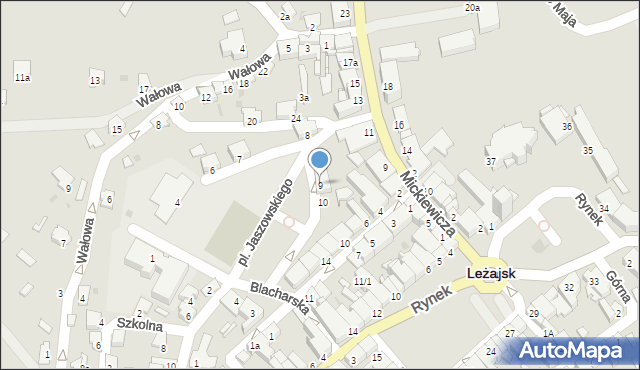 Leżajsk, Plac Jaszowskiego Rudolfa, 9, mapa Leżajsk