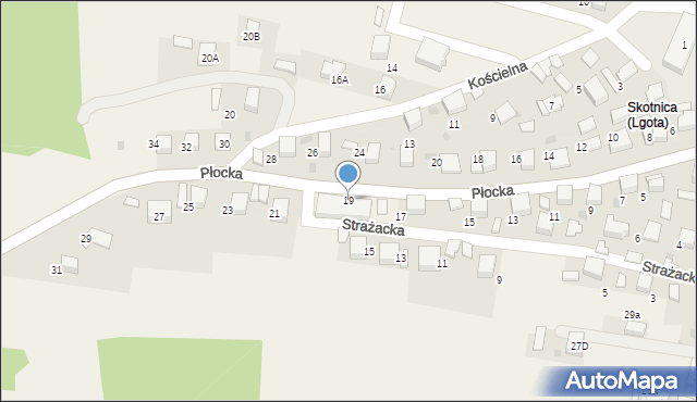 Lgota, Płocka, 19, mapa Lgota