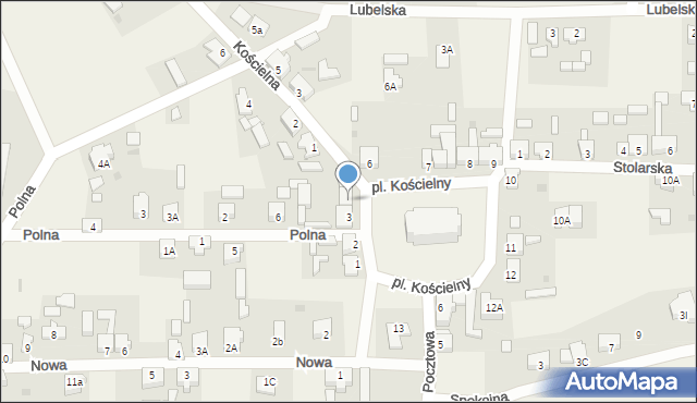 Lipki Wielkie, Plac Kościelny, 4, mapa Lipki Wielkie