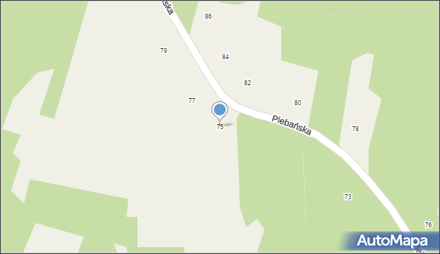 Lipnica, Plebańska, 75, mapa Lipnica