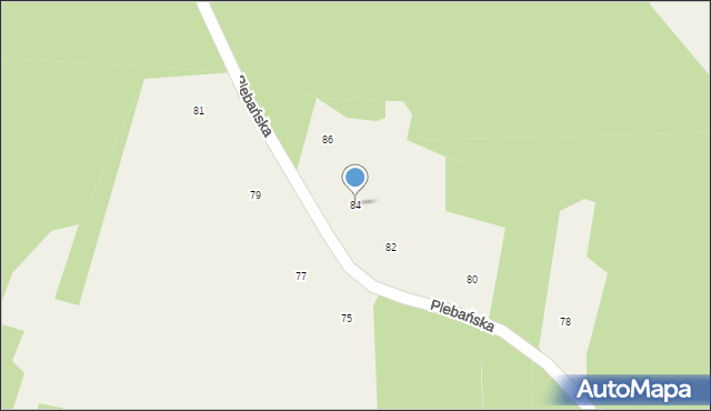 Lipnica, Plebańska, 84, mapa Lipnica