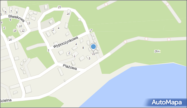 Lubasz, Plażowa, 7, mapa Lubasz