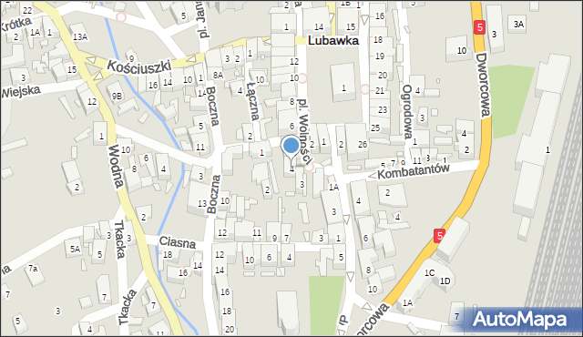 Lubawka, Plac Wolności, 4, mapa Lubawka