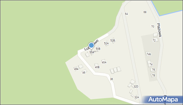 Lubiatowo, Plażowa, 50A, mapa Lubiatowo