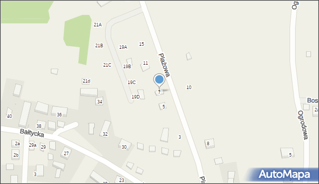 Lubiatowo, Plażowa, 7, mapa Lubiatowo