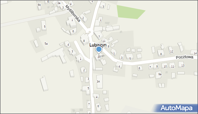 Lubiszyn, Plac Jedności Robotniczej, 10, mapa Lubiszyn