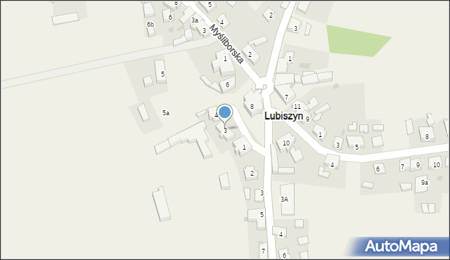 Lubiszyn, Plac Jedności Robotniczej, 3, mapa Lubiszyn