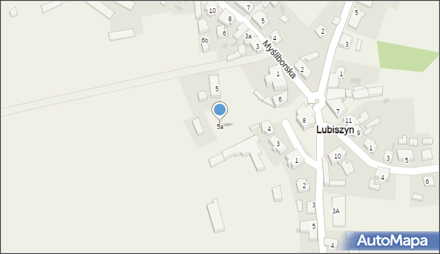 Lubiszyn, Plac Jedności Robotniczej, 5a, mapa Lubiszyn