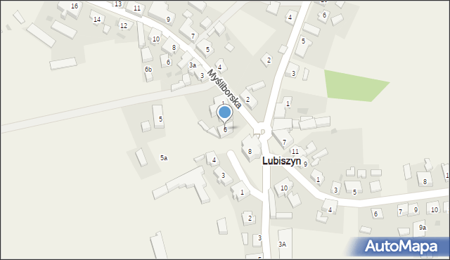 Lubiszyn, Plac Jedności Robotniczej, 6, mapa Lubiszyn