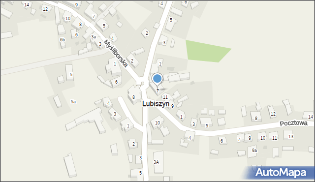 Lubiszyn, Plac Jedności Robotniczej, 7, mapa Lubiszyn