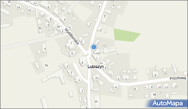 Lubiszyn, Plac Jedności Robotniczej, 7a, mapa Lubiszyn