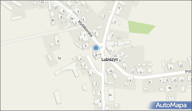 Lubiszyn, Plac Jedności Robotniczej, 8, mapa Lubiszyn