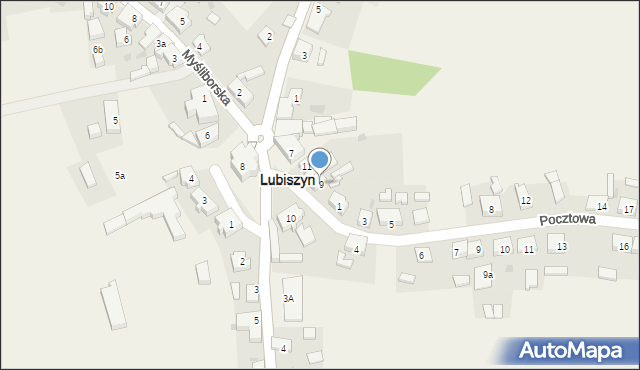 Lubiszyn, Plac Jedności Robotniczej, 9, mapa Lubiszyn