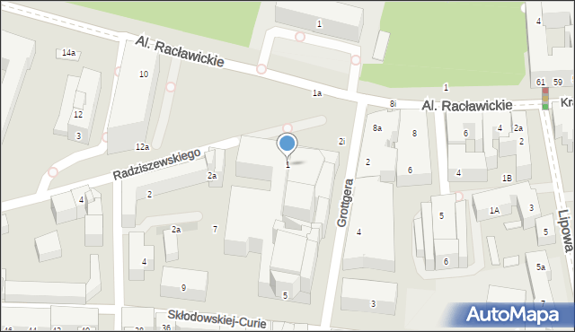 Lublin, Plac Teatralny, 1, mapa Lublina