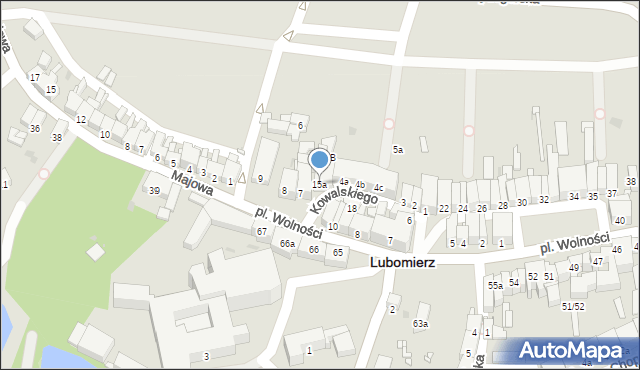 Lubomierz, Plac Wolności, 15a, mapa Lubomierz