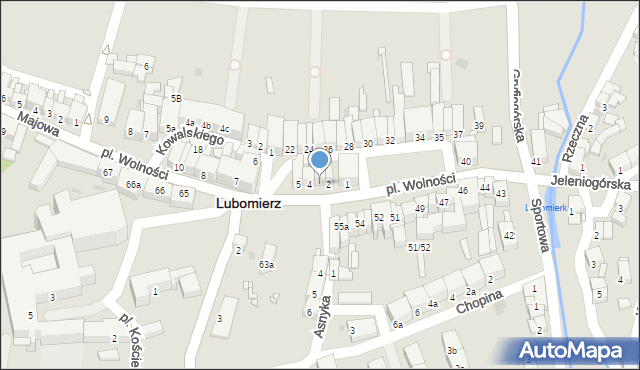 Lubomierz, Plac Wolności, 3, mapa Lubomierz