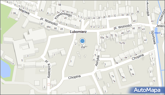 Lubomierz, Plac Wolności, 63a, mapa Lubomierz