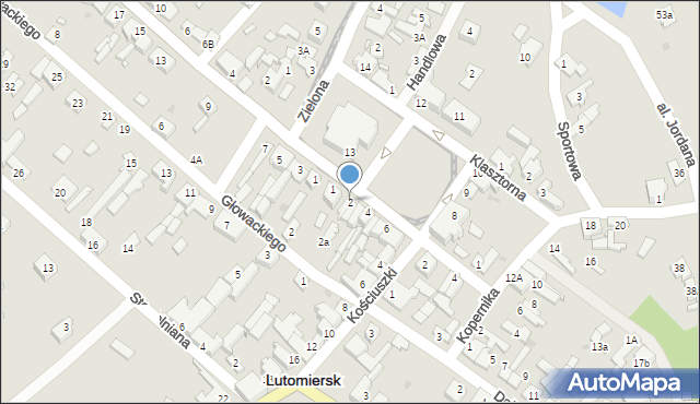 Lutomiersk, Plac Jana Pawła II, 2, mapa Lutomiersk
