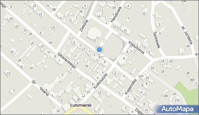 Lutomiersk, Plac Jana Pawła II, 4, mapa Lutomiersk